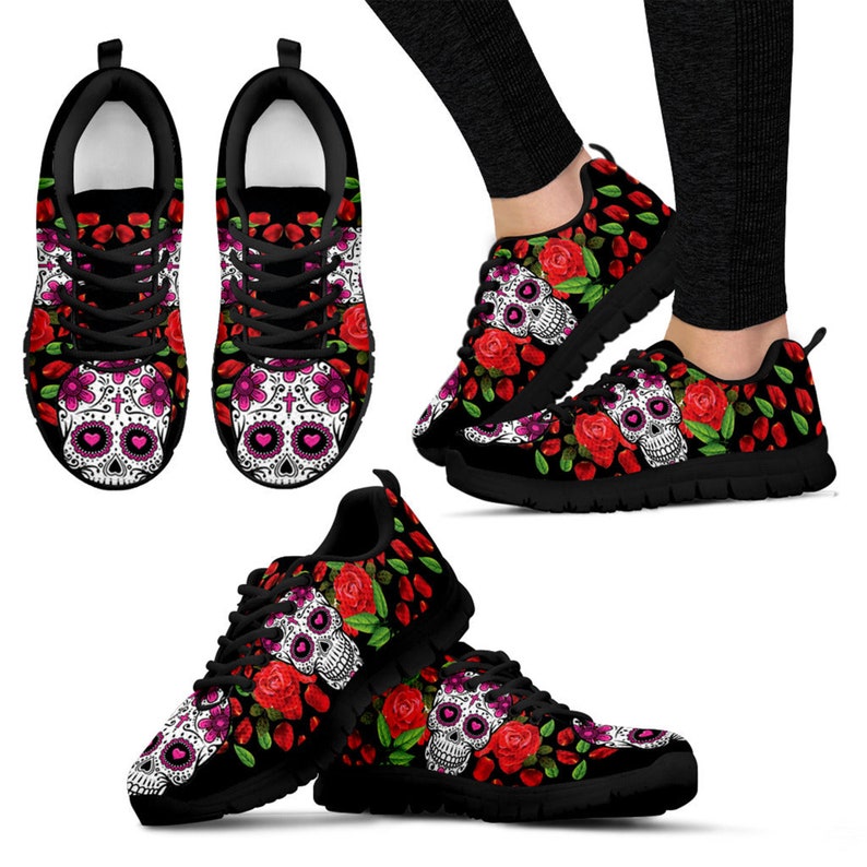 Gifts Sneakers Mothers Skull Sugar For Womens Cute – My Store